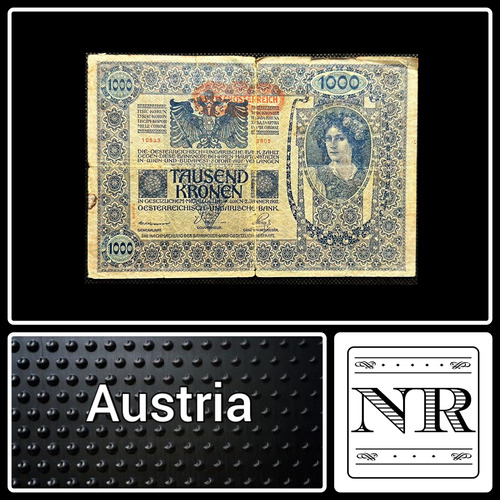 Austria - 1000 Kronen - Año 1920 - P #61 - Hiperinflación