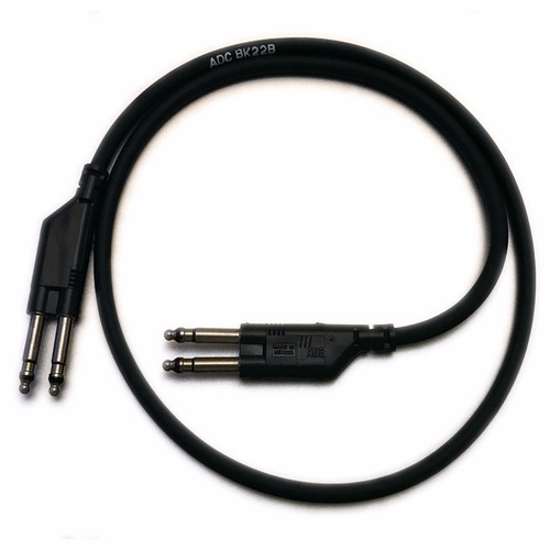 Patch Cord De Audio Tt Bantam Duplo Bk22b 60cm Pnta Entrega