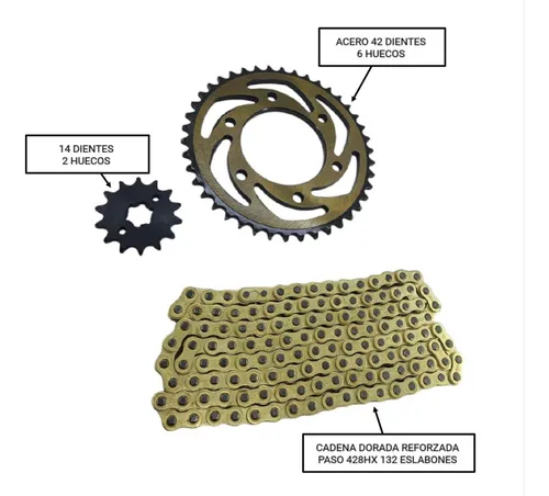 Kit Arrastre R 15 V1 Cadena Reforzada