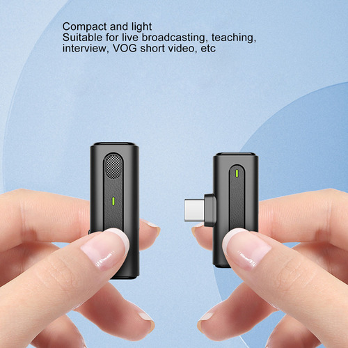 Micrófono Inalámbrico Lavalier Solapa Para iPhone Y Android