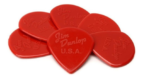 Kit 6 Palhetas Dunlop Jazz Iii Red Made In  Usa - 47p3n