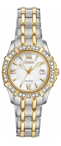 Citizen Diamond Silhouette Two Tone Ew2364-50a Color de la correa ORO Y PLATA Color del bisel Oro Y Plata Color del fondo Blanco