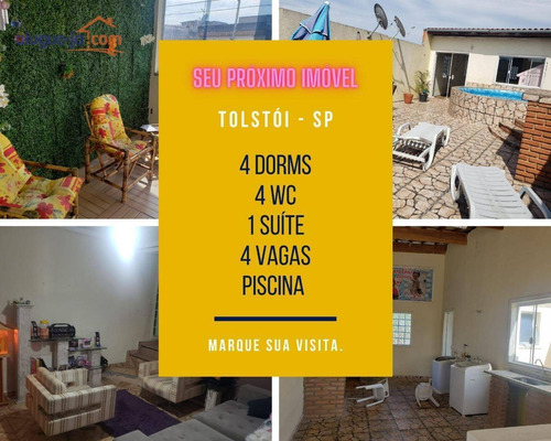 Imagem 1 de 19 de Sobrado, 4 Dorms, Piscina, À Venda, Vila Tolstoi, 300 M² - So1557