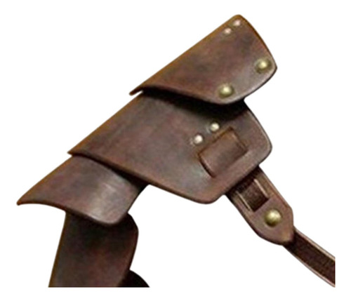 Couro Pu Medieval Shoulder Pauldron Cover Shoulder Café
