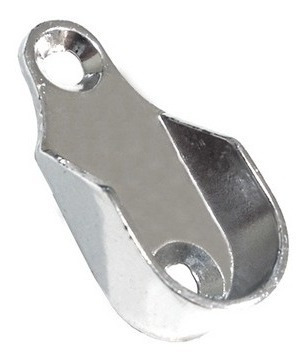 Imagem 3 de 3 de Kit 4 Barra / Tubo Churrasqueira 75cm Cromado Com Suportes