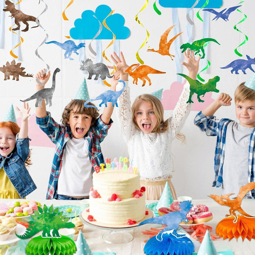 Ac Mantel De Cumpleaños De Dinosaurios, Platos For Fiestas,