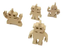 Comprar Set Robots Madera Fibrofacil Juguete Jugar Divertirse Mdf