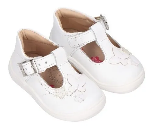 Rilo Zapato Ni a Piel Mariposas Hebilla Arco Pie Beb