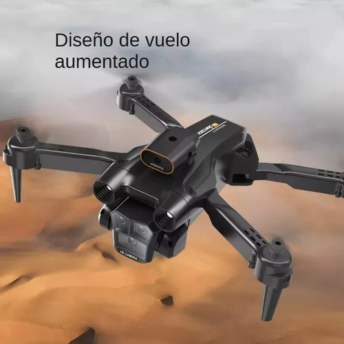 Drone Mini 8k C12pro Con Triple Cámara Hd 2.4ghz Negro