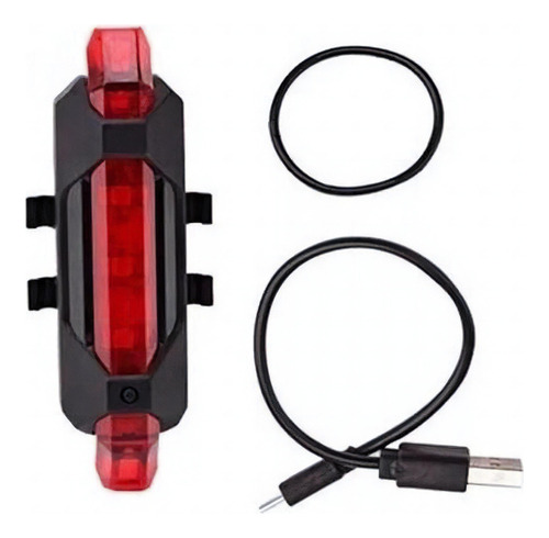 Luz De Alerta Para Bicicleta Recarregável Luatek Lk-026