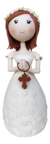 Comprar Adorno Torta Nena Comunion Bautismo En Porcelana Fria