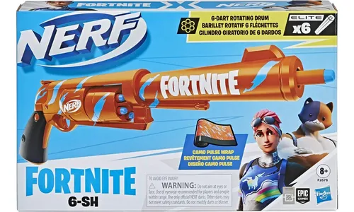 Pistola Nerf Fortnite 6 sh Elite Hasbro