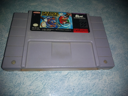 Super Nintendo Nes Videojuego Mario's Time Machine Original