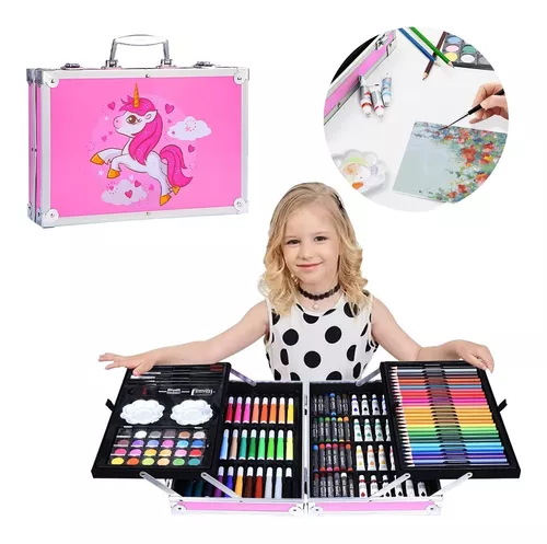 Colores Lápices Kit Dibujo 145pcs, Set De Arte Profesional