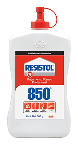 Resistol 850 Profesional Bote 500 Grs Pegamento Blanco