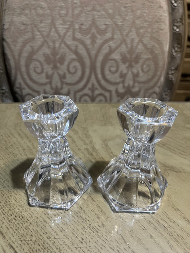 Portavelas De Cristal (Usado)