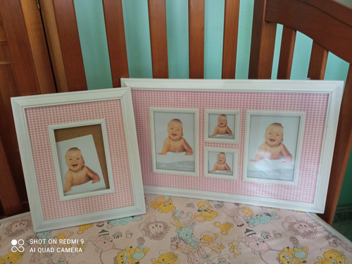 Cuadro Para Fotos Y Portaretrato Para Niña.