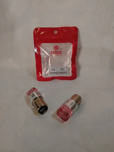 comprar Bombillo 2 Contacto Led Strobo 12v Rojo