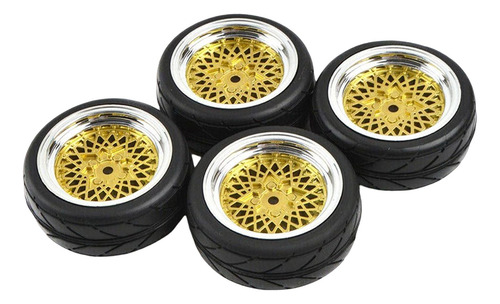 4x 1/10 Aro De Borracha E Peças De Pneus Para Rastreador De