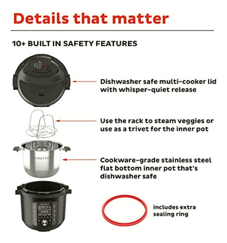 Instant Pot Pro Olla A Presión 10 En 1, Olla De Cocción