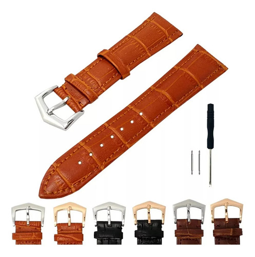 Correa De Piel Pu Hq Compatible Con Smartwatch Steren 22mm