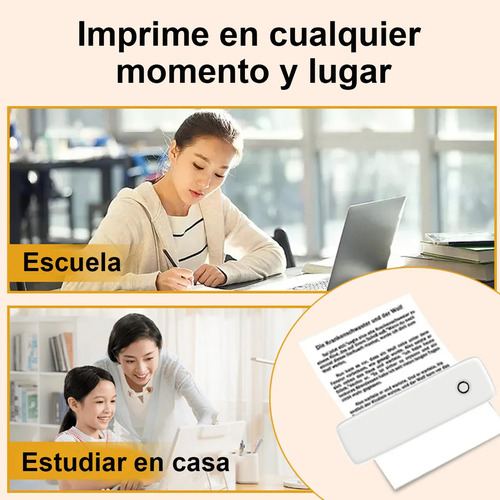 Impresora Térmica Portátil A4 Directa Bluetooth Usb Blanco