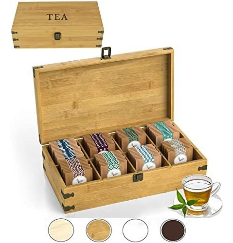 Caja De Tè Caja Organizadora De Té De Madera Grande Inspir