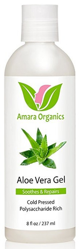 Gel De Aloe Vera Amara Organics Orgánico, Aloe Prensada, En 