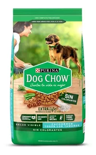 Alimento Dog Chow Salud Visible Sin Colorantes para perro cachorro todos los tamaños sabor mix en bolsa de 21 kg