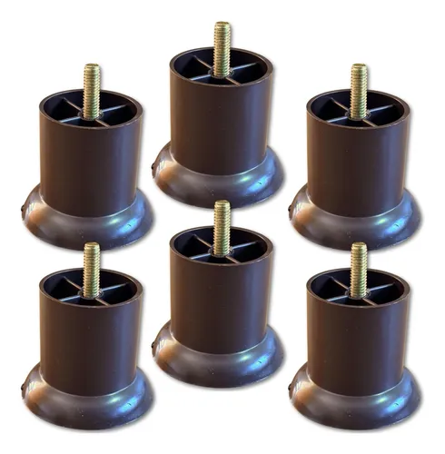 6 Pes Para Cama Box Baixo Castor Gazin Ortobom 6cm Solteiro