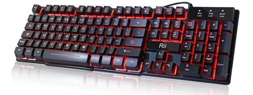 Teclado Rii Luces Led 3 Colors Usb Gaming/office/work