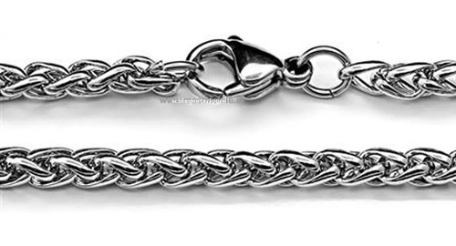 Cadena Acero Modelo Espiga 60cm - Premium Collar, Colgante