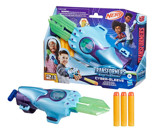 Lanzador Transformers Nerf Earthspark Cyber-sleeve