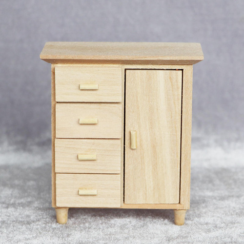 Gabinete En Miniatura A Escala 1/12, Muebles De Casa De