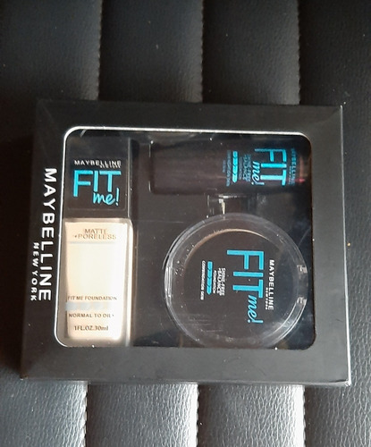 Kit Tripack De Maquillaje Para Cara Base Corrector Polvo