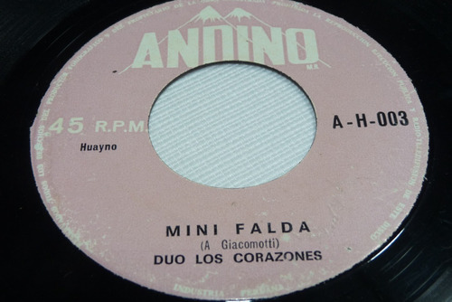 Jch- Duo Los Corazones Mnini Falda El Guarapero Huayn 45 Rpm