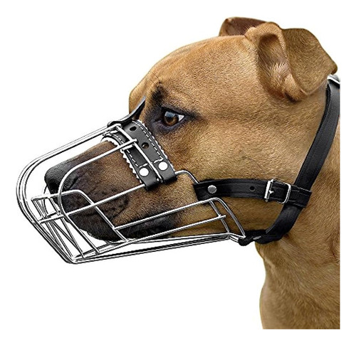 Pitbull Dog Muzzle Wire Basket Amstaff Pit Bull Metal M...