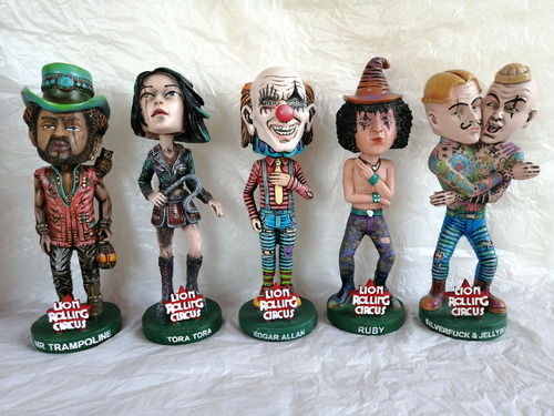 Pack 5 Figuritas Lion Rolling Circus Originales