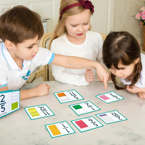 Juegos De Matemáticas De Fracciones Tarjetas De Matemáticas