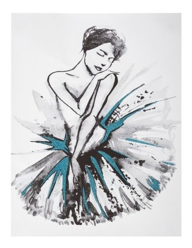 Imagen 2 de 6 de Oferta Del Dia Sticker 179521 Bailarina Surt 30x40 F1 Techno