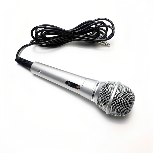 Microfone MXT Mod M1800s dinâmico cardioide prateado
