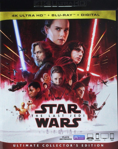 Star Wars Episodio 8 Los Ultimos Jedi 4k Ultra Hd + Blu-ray