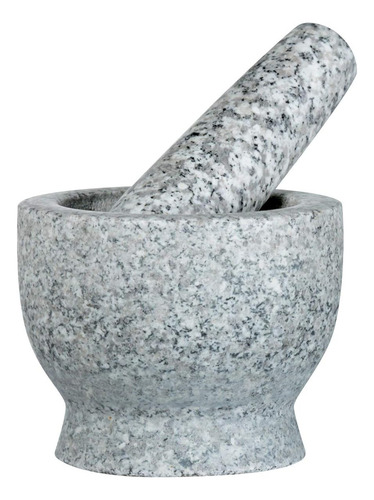 Mortero Y Pilón De Granito Cilio Salomon 13 Cm