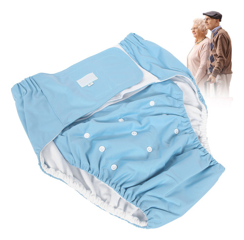 Pañal Azul Para Adultos Reutilizable Para Personas Mayores,