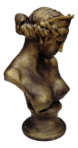 Estatua Venus De Capua Simil Bronce Clásica Romana Busto 3d