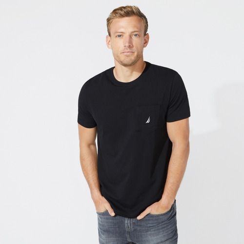 Nautica Playera T-shirt V41050 0tb Black Caballero