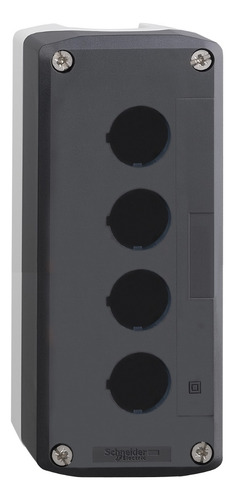 Portabotones Schneider Electric Xald04 Color Gris de 22 mm con 4 Orificios