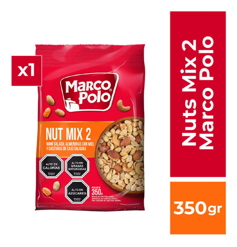 Nut Mix 2 Frutos Secos Marco Polo 350gr