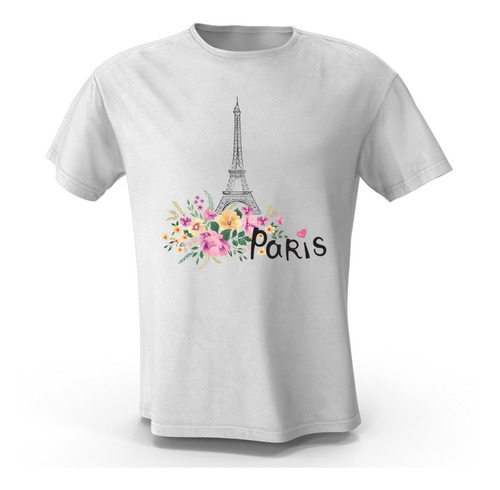 Imagen 1 de 4 de Remera Paris Paises Y Ciudades Hombre Mujer Niños Premium