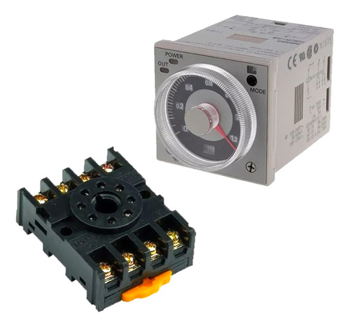 Timer  Multirrango, Multivoltaje 8 Pines Con Base (26215 )